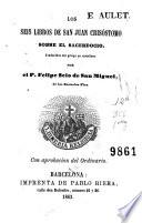 Los Seis libros de San Juan Crisóstomo sobre el sacerdocio
