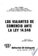 Los viajantes de comercio ante la Ley 14.546