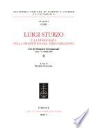 Luigi Sturzo e la democrazia nella prospettiva del terzo millennio
