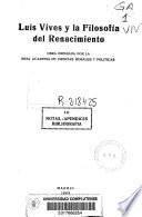 Luis Vives y la filosofía del renacimiento