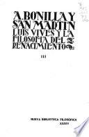 Luis Vives y la filosofía del renacimiento