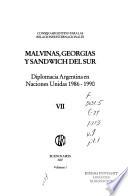 Malvinas, Georgias y Sandwich del Sur: pt.1-2. Diplomacia Argentina en Naciones Unidas 1986-1990