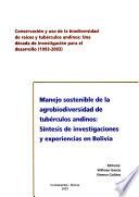 Manejo sostenible de la agrobiodiversidad de tubérculos andinos