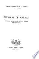 Maneras de narrar
