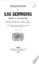 Manifestacion de los servicios, mérito y patriotismo del Ilmo. Sr Dr D. Mariano Chacon y Becerra, etc. [Edited by A. Centeno.]