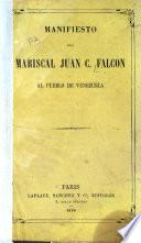 Manifiesto del mariscal Juan C. Falcon al pueblo de Venezuela