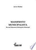 Manifiesto municipalista