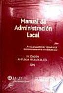 MANUAL DE ADMINISTRACIÓN LOCAL (5a EDICIÓN)