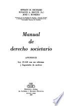 Manual de derecho societario