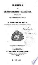 Manual de erudicion sagrada y eclesiástica