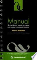 Manual de estilo de publicaciones de la American Psychological Association