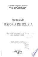Manual de historia de Bolivia