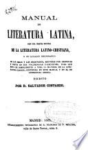Manual de literatura latina