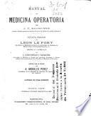 Manual de medicina operatoria