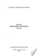 Manual historia de Pasto