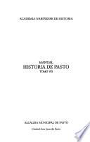 Manual historia de Pasto