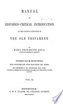 Manual of Historico-critical Introduction to the Canonical Scriptures of the Old Testament