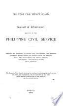 Manual of Information Relative to the Philippine Civil Service