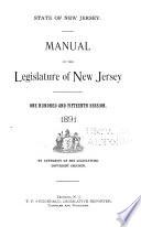 Manual of the Legislature of New Jersey