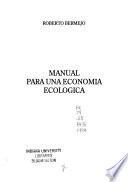 Manual para una economía ecológica