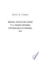 Manuel Antonio de Castro y la primera reforma universitaria en Córdoba 1818