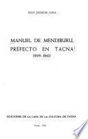 Manuel de Mendiburu, prefecto en Tacna (1839-1842)