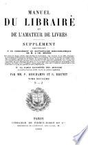Manuel du libraire et de l'amateur de livres