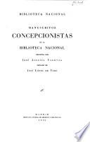 Manuscritos concepcionistas en la Biblioteca Nacional