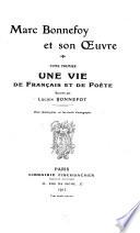 Marc Bonnefoy et son oeuvre ...