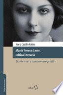 María Teresa León, crítica literaria