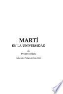 Martí en la universidad