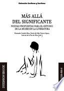 Más allá del significante