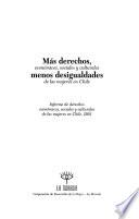 Más derechos económicos, sociales y culturales, menos desigualdades de las mujeres en Chile