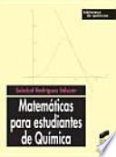 Matemáticas para estudiantes de química