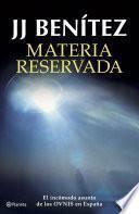 Materia reservada