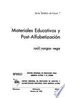 Materiales educativos y post-alfabetización