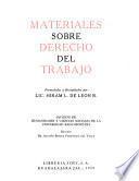 Materiales sobre derecho del trabajo