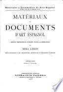 Materiales y documentos de arte español ...