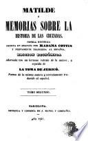 Matilde, ó, Memorias de la historia de las cruzadas