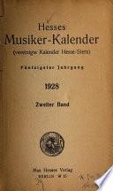 Max Hesse's deutscher Musiker-Kalender für das Jahr ...