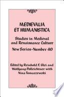 Medievalia et Humanistica, No. 40