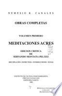 Meditaciones acres