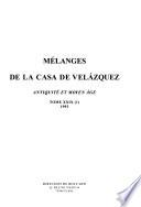 Mélanges de la Casa de Velázquez
