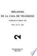 Mélanges de la Casa de Velázquez