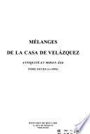 Mélanges de la Casa de Velázquez