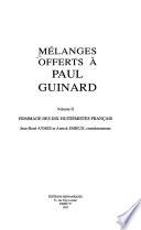 Mélanges offerts à Paul Guinard
