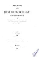 Memoires de la Société scientifique Antonio Alzate