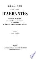 Mémoires de madame la duchesse d'Abrantès