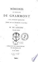 Mémoires du chavalier (Philibert) de Grammont