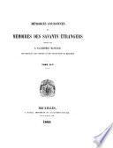 Mémoires sur les questiones proposées par l'Académie royale des sciences et belles-lettres de Bruxelles